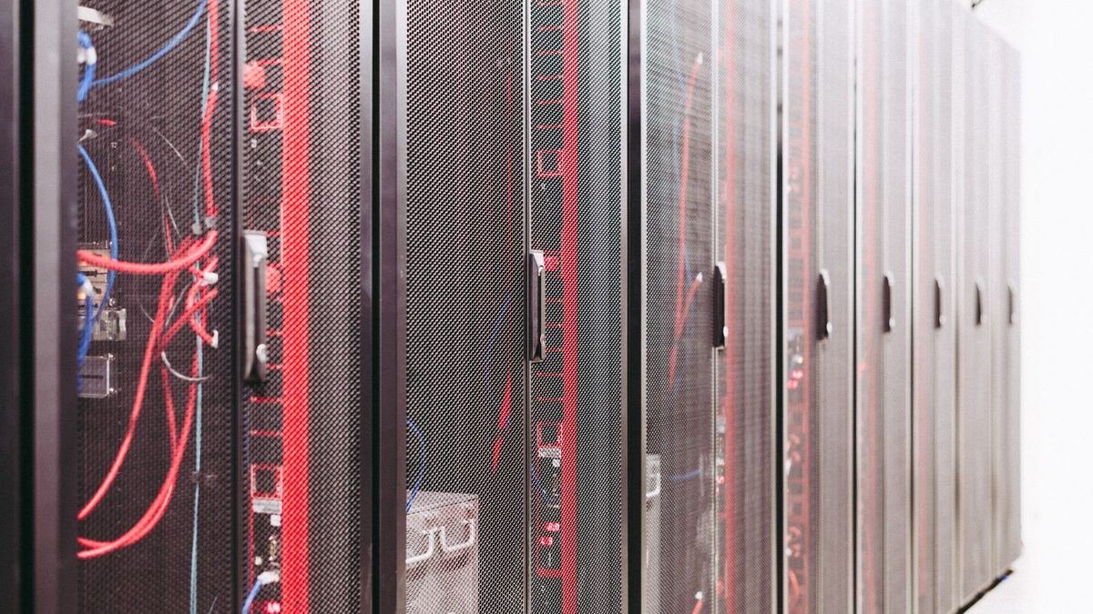 Server racks in a data centre